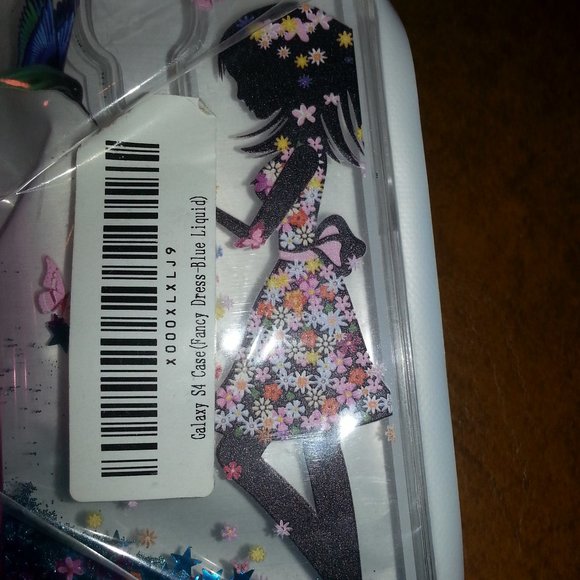 Galaxy S4 Case fancy dress blue liquid stylus pen - Picture 3 of 4